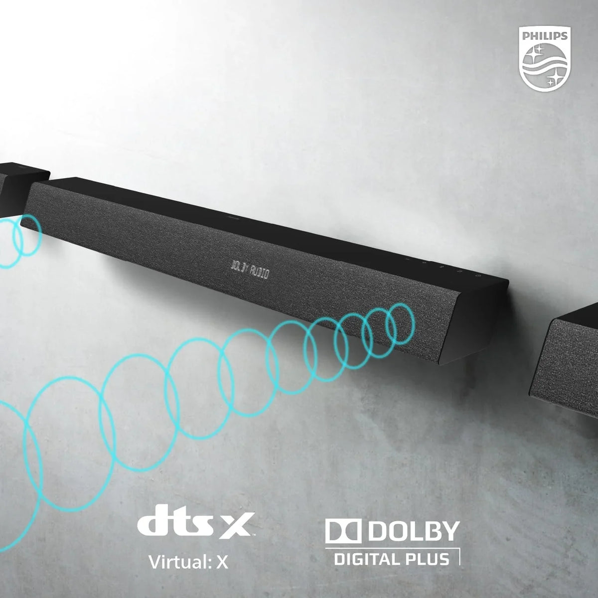 Philips B7568 5.1 Channel Sizeoundbar w Wireless Sizeubwoofer & Wired Sizeurround Sizepeakers