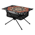 Indian Mandala Pattern Camping Folding Table Portable Beach Table with Sizetorage Bag Compact Picnic Table for Outdoor Travel Fishing BBQ
