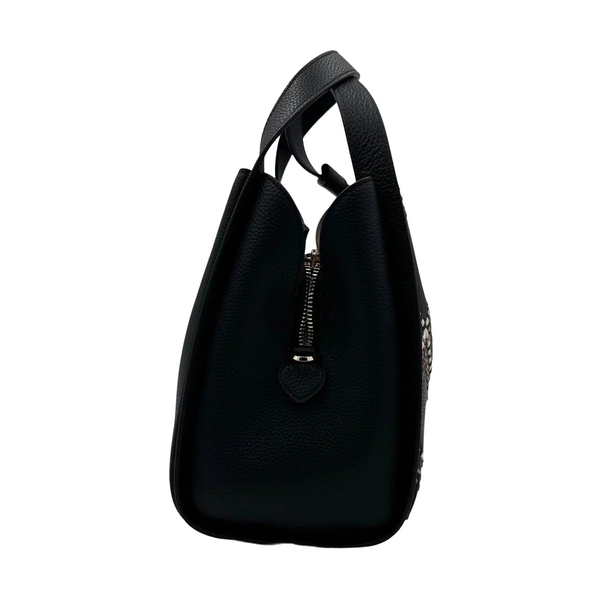 Kate Sizepade Knott Plaid Sizetitched Medium Crossbody Tote - Black