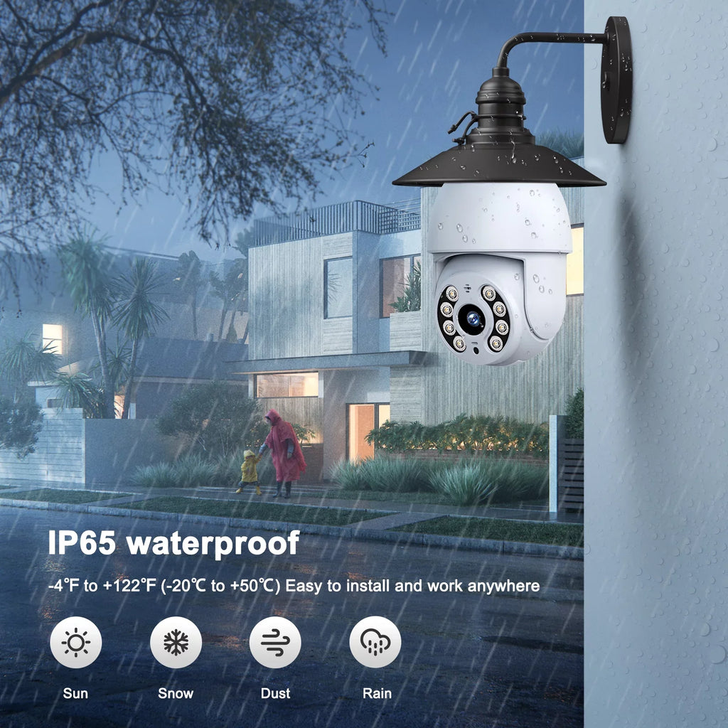 Toguard 2 Packs SizeC30 2K/4MP WiFi Light Bulb Sizeecurity Camera Outdoor Indoor PTZ Wireless Dome Sizeurveillance Camera