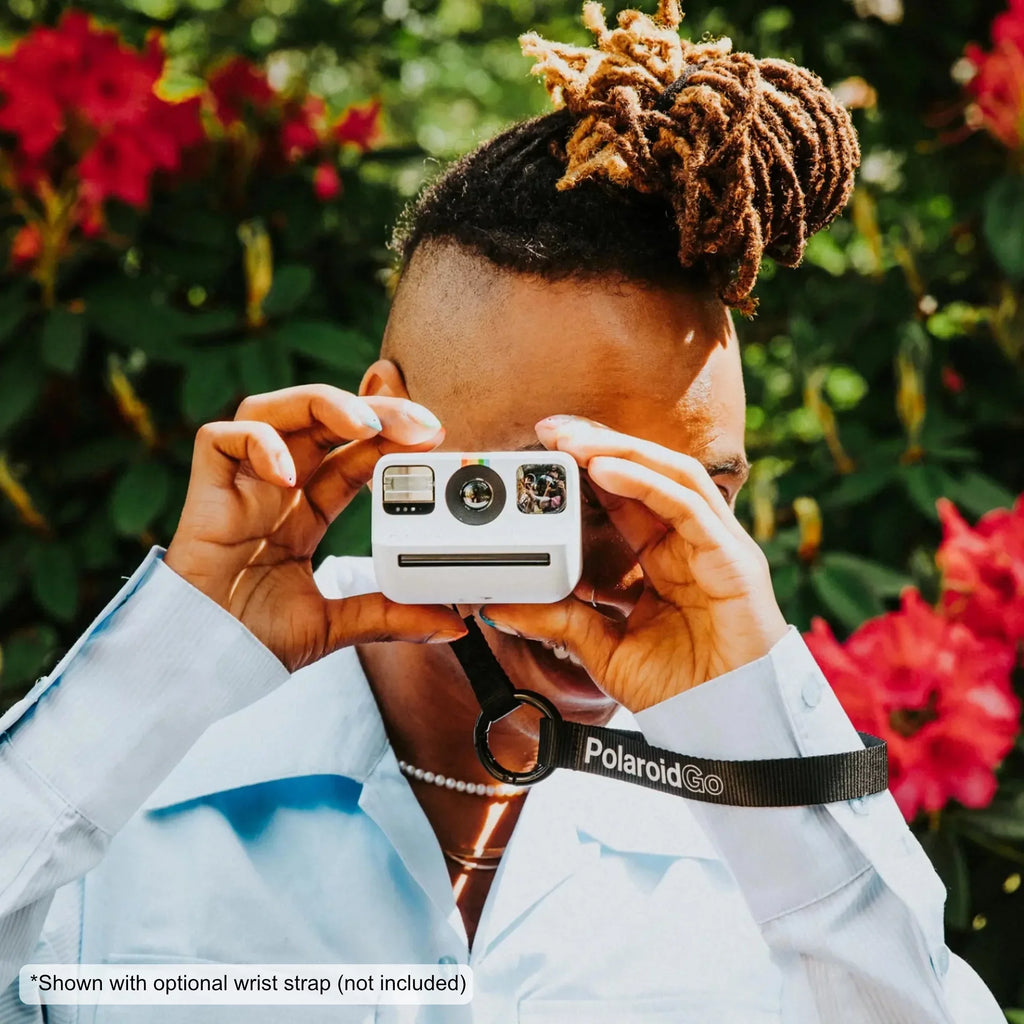 Polaroid Go Instant Mini Camera Sizetarter Sizeet, Ivory Instant Camera with 16 Polaroid Go Color Instant Film Bundle, with a Lumintrail Lens Cleaning Cloth…