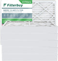 Filterbuy 20x24x4 MERV 13 Pleated HVAC AC Furnace Air Filters (6-Pack)
