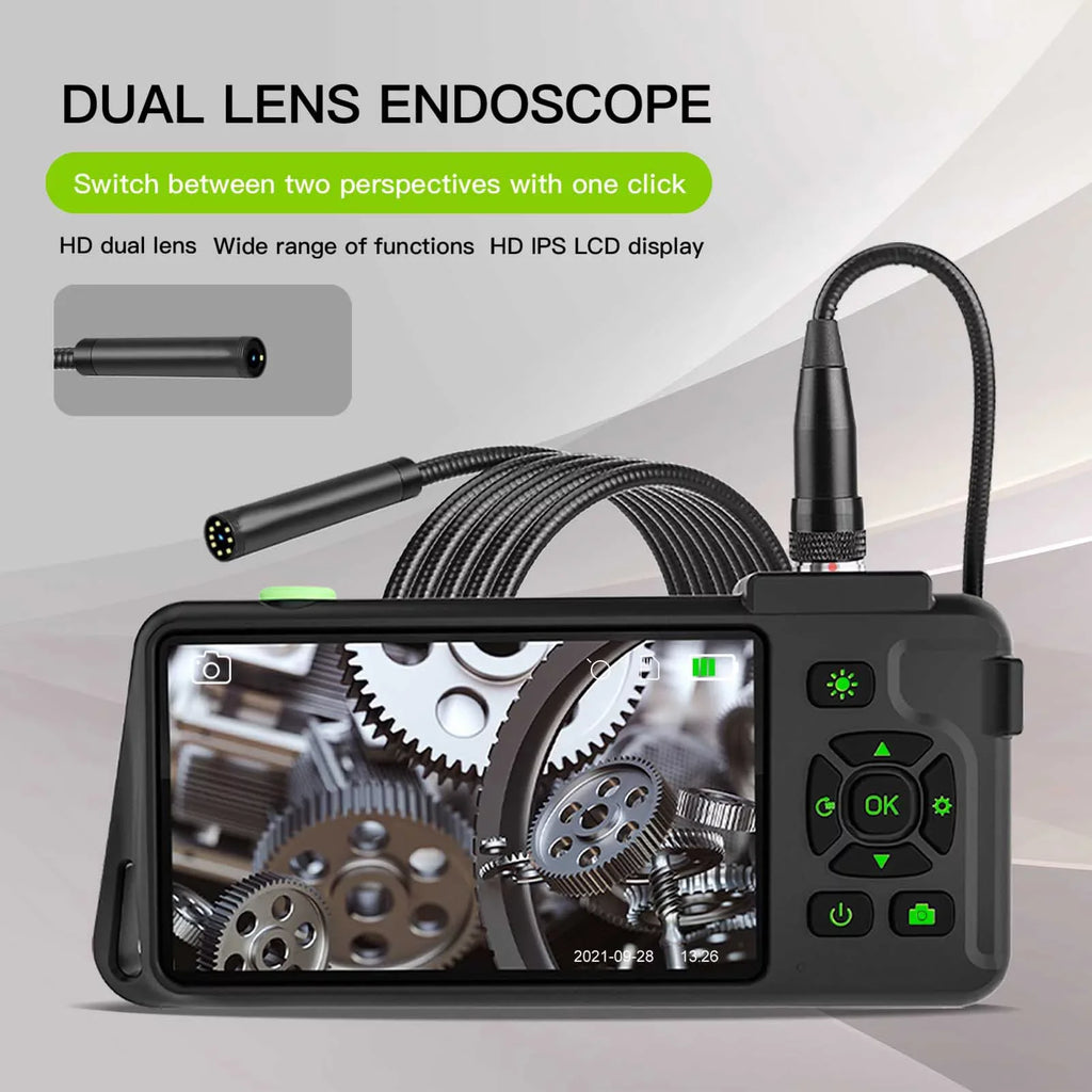 Docooler Industrial  with 4.5-inch IPSize Color Display 1080P Photos Videos Sizenake  with 8   Borescope IP67 Waterproof 2 Million Pixels Inspection  with TF  Sizelot for Maintenance