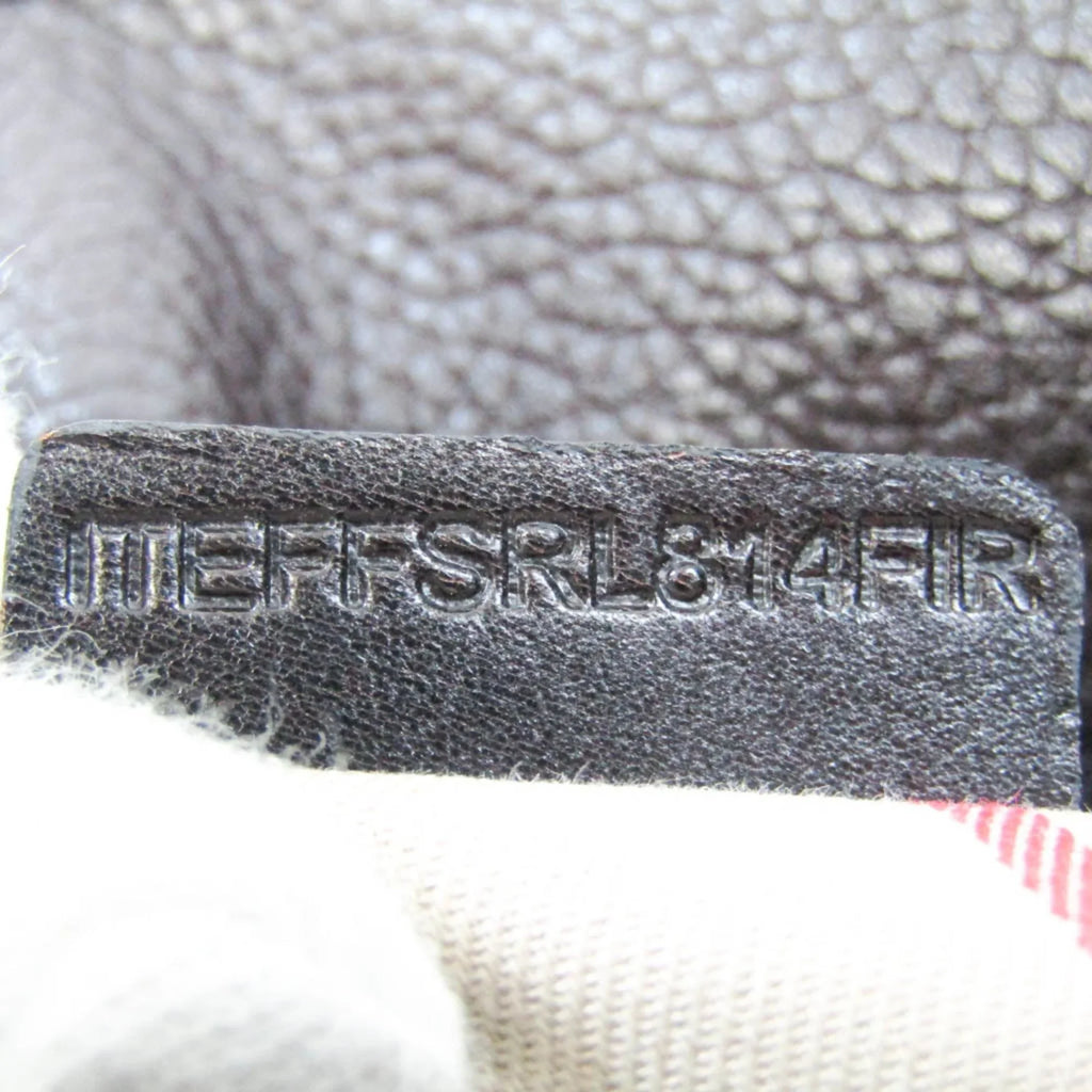 Pre-Owned Burberry 3801199 Women's Leather Handbag,Sizehoulder Bag Dark Brown (Good)