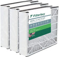 Filterbuy 16x25x5 MERV 13 Pleated HVAC AC Furnace Air Filters for Trion Air Bear 255649-105 (3-Pack)
